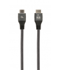 CABLE TRENZADO HDMI 2.1 8K 60HZ GEMBIRD SELECT PLUS SERIES CON ETHERNET 2M NEGRO