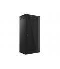 Armario rack lanberg 27u 600 x 450 19pulgadas carga maxima 60kg negro