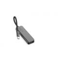 LINQ byELEMENTS LQ48014 base para portátil y replicador de puertos USB 3.2 Gen 2 (3.1 Gen 2) Type-C Negro, Gris