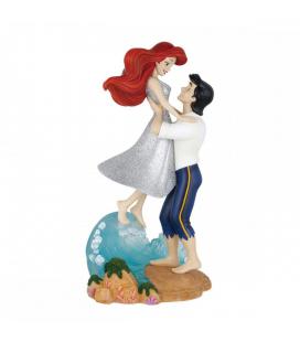 Figura decorativa enesco disney la sirenita ariel y el príncipe eric en ola