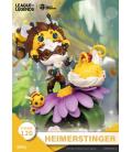 Set de 2 figuras beast kingdom dstage league of legends nunu beelump y heimerstinger