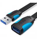 Cable alargador usb 3.0 vention vas-a13-b150/ usb macho - usb hembra/ 1.5m/ negro y azul