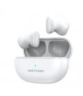 Auriculares bluetooth vention tiny t12 nblw0 con estuche de carga/ autonomía 4h/ blancos