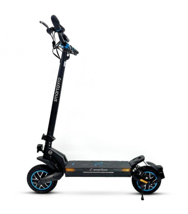 Patinete eléctrico smartgyro crossover dual max/ motor 1000w/ ruedas 10'/ 25km/h /autonomía 60km/ negro