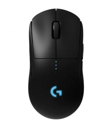 Ratón gaming inalámbrico logitech g pro/ batería recargable/ hasta 25600 dpi/ negro