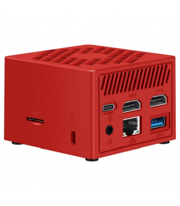 MINIPC LEOTEC INTEL N100 8GB 128GB M.2 WIN11 PRO PRE-INSTAL ROJO