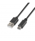 CABLE AISENS USB 2.0 3A TIPO USB-C M-A M NEGRO 1.0M