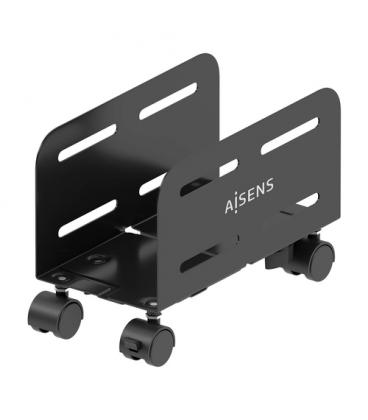 AISENS Soporte Metálico Ajustable de Suelo para CPU, Negro