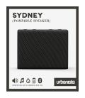 Altavoz portatil urbanista sydney bluetooth negro - midnight black