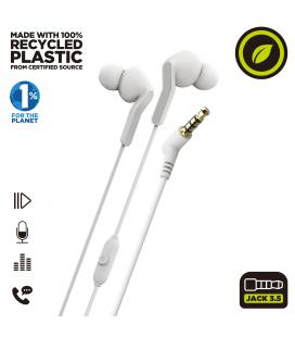 Muvit for change auriculares estéreo e57 3.5mm blancos