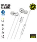 Muvit for charge auriculares estéreo m32 tipo c magnéticos blancos