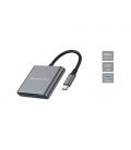 Conceptronic DONN18G base para portátil y replicador de puertos Alámbrico USB 3.2 Gen 1 (3.1 Gen 1) Type-C Gris