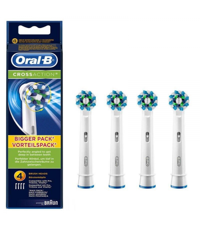 Oral-B Cabezales de recambio Cross Action pack 4