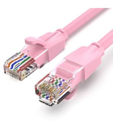 Cable de red rj45 utp vention ibepf cat.6/ 1m/ rosa