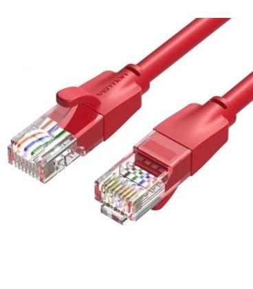 Cable de red rj45 utp vention iberf cat.6/ 1m/ rojo