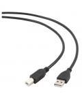 Gembird cable usb 2.0 tipo a/m-b/m 1.8 mts negro