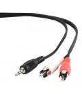 Gembird cable audio 3.5mm(m) a 2 rca(m) 2.5 mts