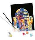 Kit para pintar con números ravensburger creart serie trend c polygon star wars: r2d2