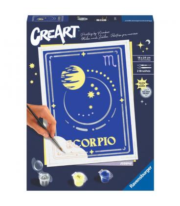 Kit para pintar con números ravensburger creart serie trend d zodiac: escorpio