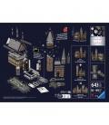 Puzzle 3d ravensburger harry potter castillo de hogwarts - el gran salon - night edition