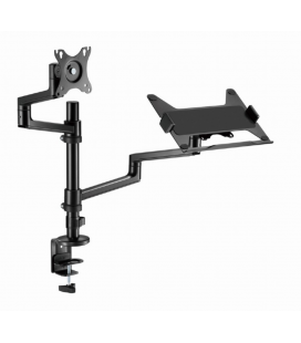 SOPORTE DE MESA GEMBIRD AJUSTABLE BRAZO PARA MONITOR Y BANDEJA PARA PORTÃTIL