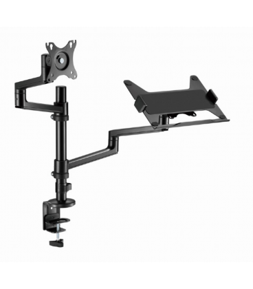 SOPORTE DE MESA GEMBIRD AJUSTABLE BRAZO PARA MONITOR Y BANDEJA PARA PORTÃTIL