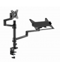 SOPORTE DE MESA GEMBIRD AJUSTABLE BRAZO PARA MONITOR Y BANDEJA PARA PORTÃTIL