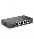 Ruijie switch 5xgb rj45 (4 poe/poe+) 54w steel