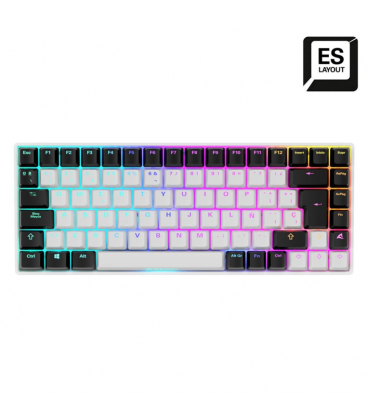 TECLADO SHARKOON SKILLER SGK50 S3 ES BLANCO