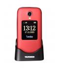 Telefono movil telefunken s560 senior phone - 2g - gps - 2.8pulgadas - rojo