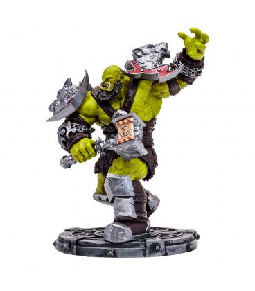 Figura mcfarlane toys world of warcraft orc warrior & orc shaman rare 15cm