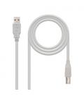 Nanocable CABLE USB 2.0 IMPRESORA, TIPO A/M-B/M, BEIGE, 1.8 M