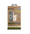 Funda muvit recycletek magsafe shockproof 3m para apple iphone 14 pro max transparente - negra