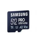 Tarjeta de Memoria Samsung Pro Ultimate 512GB microSD XC con Adaptador/ Clase 10/ 200MBs