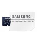 Tarjeta de Memoria Samsung Pro Ultimate 512GB microSD XC con Adaptador/ Clase 10/ 200MBs