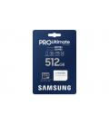 Tarjeta de Memoria Samsung Pro Ultimate 512GB microSD XC con Adaptador/ Clase 10/ 200MBs