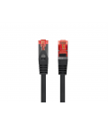 CABLE RED LANBERG LATIGUILLO CAT.6 S/FTP LSZH CU 0.5M NEGRO FLUKE PASSED