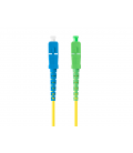 CABLE DE FIBRAOPTICA LANBERG 1M MONO SC/APC-SC/UPC SIMPLEX G657A1 LSZH AMARILLO