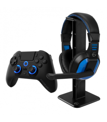 PACK EGOGEAR ESENCIAL AURICULARES+CONTROL INALAMBRICO+SOPORTE AURICULARES-PS4