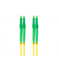 CABLE DE FIBRAOPTICA LANBERG 1M MONO LC/APC-LC/APC DUPLEX G657A1 LSZH AMARILLO