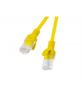 CABLE RED LANBERG LATIGUILLO CAT.6 UTP 0.5M AMARILLO FLUKE PASSED