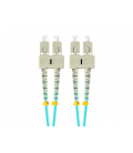 CABLE DE FIBRAOPTICA LANBERG 1M MULT SC/UPC-SC/UPC DUPLEX OM3 50/125 LSZH AZUL