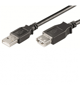 CABLE DE EXTENSION USB 2.0 A A A M/F, AWG28, LONGITUD DE 3,0 METROS.