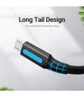 Vention Cable USB 2.0 COLBI/ USB Macho - MicroUSB Macho/ Hasta 60W/ 480Mbps/ 3m/ Negro