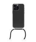 Funda muvit recycletek para apple iphone 15 pro max transparente + colgante negro