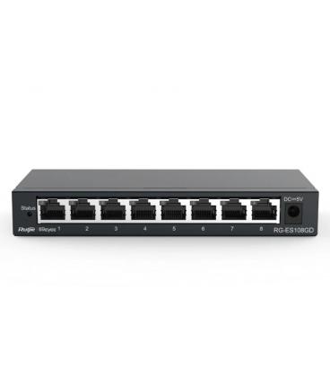 Ruijie unmanaged switch 8xgb rj45 steel case