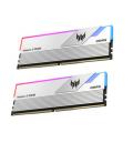 Memoria ram ddr5 64gb 2x32gb acer predator vesta2 - udimm - 6000mhz cl 30 silver rgb