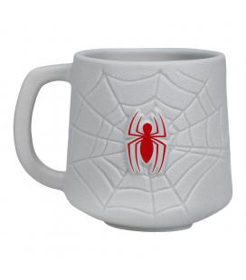 Taza 3d paladone marvel telaraña y logo spider - man 350 ml