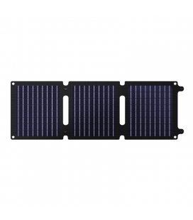 Panel solar portátil trust zuny/ 1xusb tipo-c/ 1xusb/ 20w