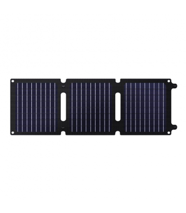 Panel solar portátil trust zuny/ 1xusb tipo-c/ 1xusb/ 20w